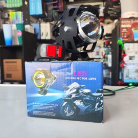 LUZ LED CON LENTE GRANDE Y BASE PARA MOTO LED050