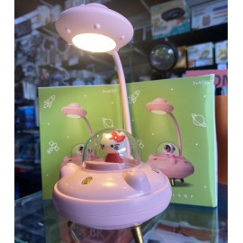 LAMPARA DE ESCRITORIO CON VENTILADOR SANRIO NAVE ESPACIAL